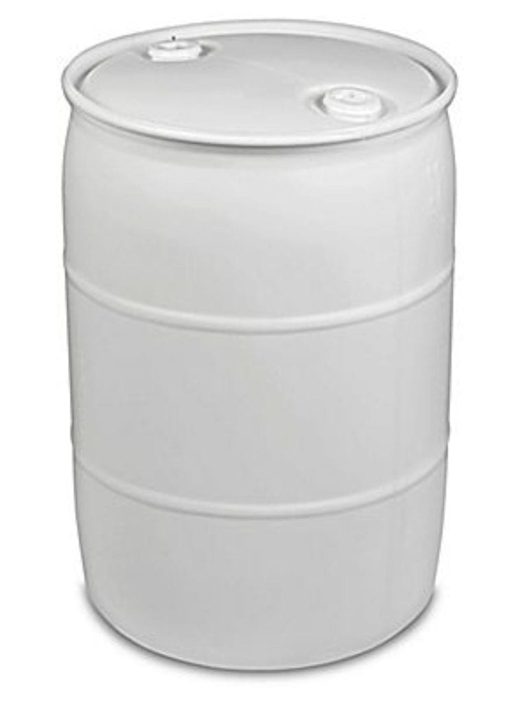 55 Gallon Poly Closed Top Drum (Natural) Approved Storage & Waste
